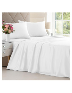 Juego de Sábanas Queen CGK Unlimited 100% Rayón Bambú - 4 Piezas