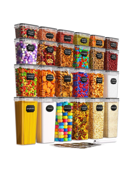Contenedores de Almacenamiento Herméticos KEMETHY 24 Pcs