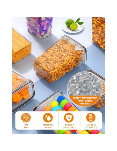 Contenedores de Almacenamiento Herméticos KEMETHY 24 Pcs