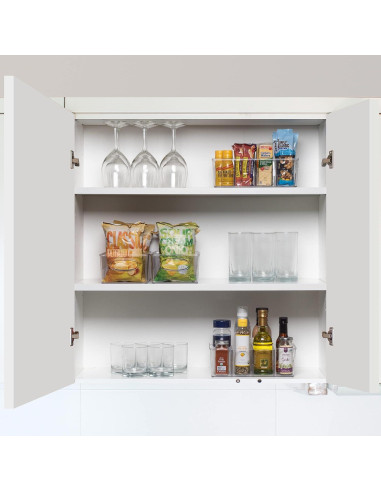 Bins de Plástico ClearSpace 4 Paquete con Divisores