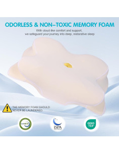 Almohada Ergonómica Ajustable DYJUY JK258 Espuma Viscoelástica 2