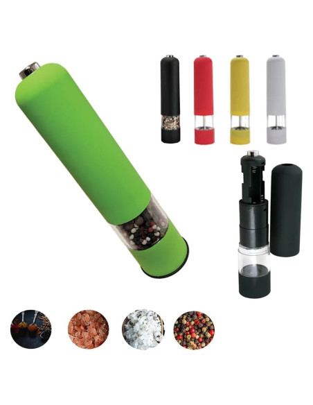 Molino Eléctrico de Sal y Pimienta HIsource Verde 238g
