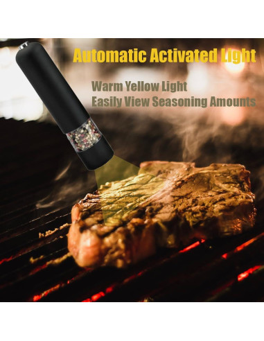 Molino Eléctrico de Sal y Pimienta HIsource Verde 238g