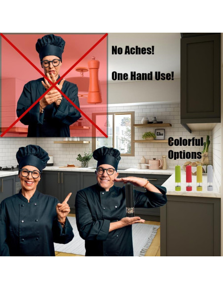 Molino Eléctrico de Sal y Pimienta HIsource Verde 238g