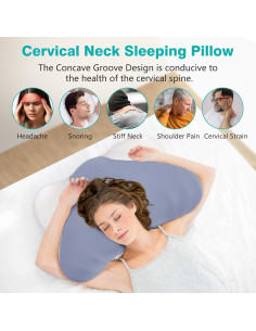 Almohada Cervical Cozyhealth Ergonómica de Espuma 62x41cm 2