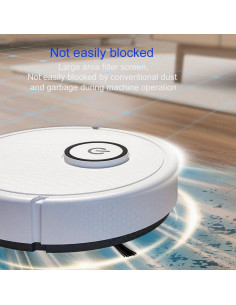 Aspiradora Robot 2 en 1 Genérico LC016, Mopa Inalámbrica, Blanco 2