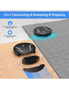 Robot Aspirador y Mopa Bagotte A22 4 en 1 5000Pa WiFi Control App 2