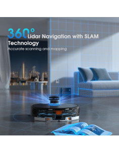 Robot Aspirador y Mopa SHELIKI D60S con Navegación LiDAR 4000Pa 2