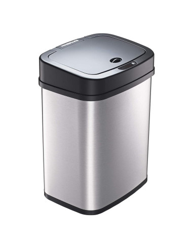 Basurero Automático Ninestars DZT-12-5 12L Inoxidable Negro