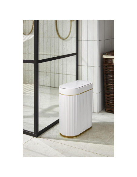 Basurero Automático ELPHECO 2 Galones Sensor Movimiento Dorado