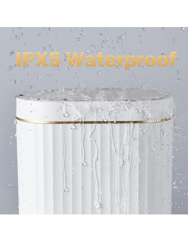 Basurero Automático ELPHECO 2 Galones Sensor Movimiento Dorado