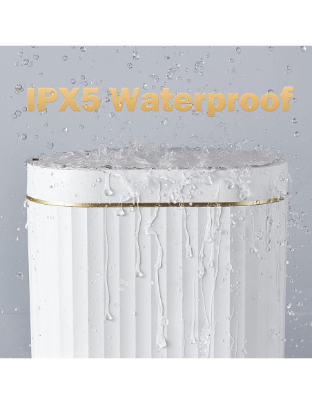 Basurero Automático ELPHECO 2 Galones Sensor Movimiento Dorado