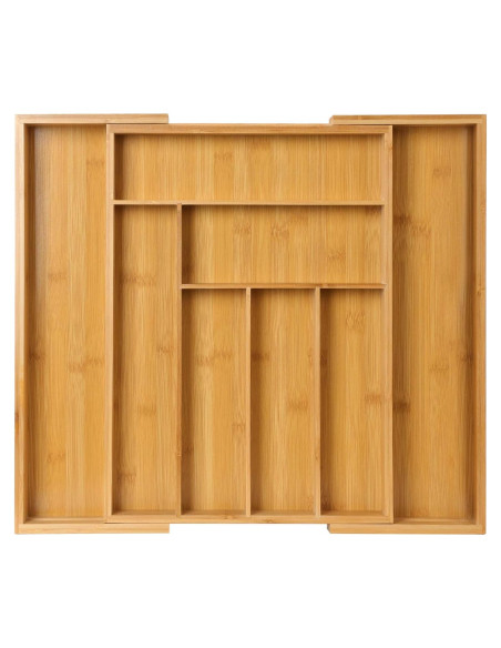 Organizador de Cajones Pipishell de Bambú Ajustable 49.8 cm