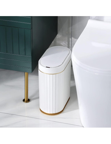 Basurero Automático ELPHECO 2 Galones Sensor Movimiento Dorado