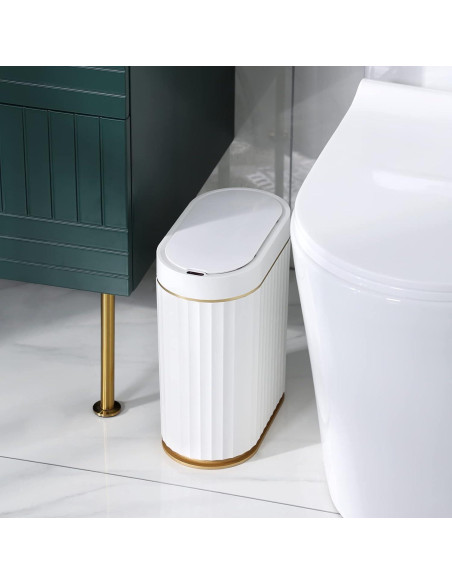 Basurero Automático ELPHECO 2 Galones Sensor Movimiento Dorado