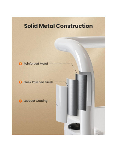 Carro de Utilidad Rodante Pipishell 3 Niveles Blanco