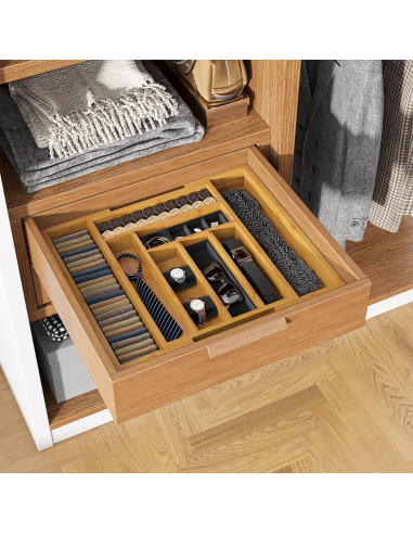 Organizador de Cajones Pipishell de Bambú Ajustable 49.8 cm