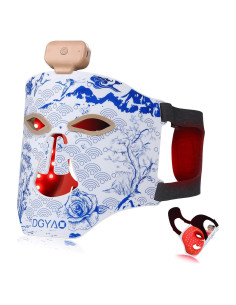 Máscara de Terapia de Luz Roja DGYAO Inalámbrica 8 Modos