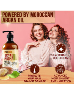 Champú Hidratante Aceite de Argán Pure Nature Lux Spa 540ml 2