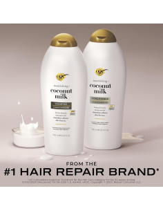 Conjunto Champú y Acondicionador OGX 750 ml Leche de Coco Sin Sulfatos 2