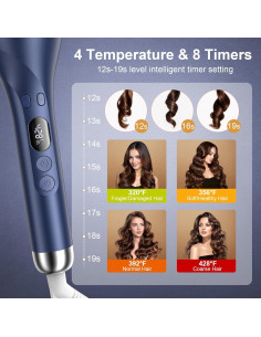 Rizador Automático EYESUN HC503 1" Cerámica 4 Temperaturas 2