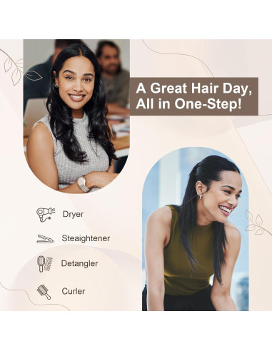 Cepillo Alisador de Cabello Tendencias de Cabello 1000W 60mm