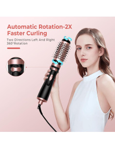 Cepillo Secador de Cabello OKWRAP 3 en 1 con 2 Cepillos 5 cm y 3.8 cm 2