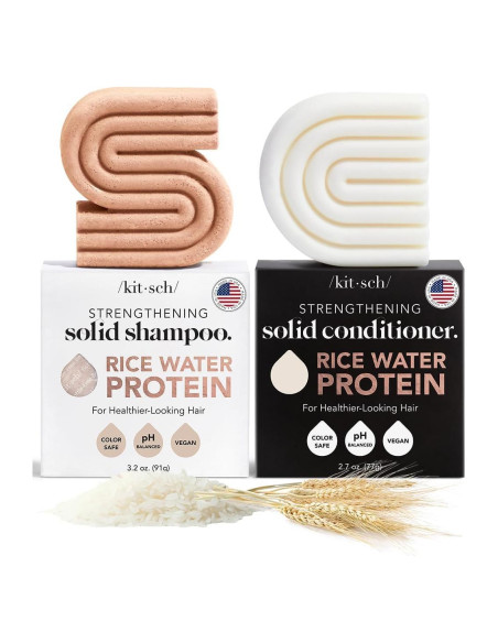 Champú y Acondicionador Sólido Kitsch Rice Water - 2 Piezas
