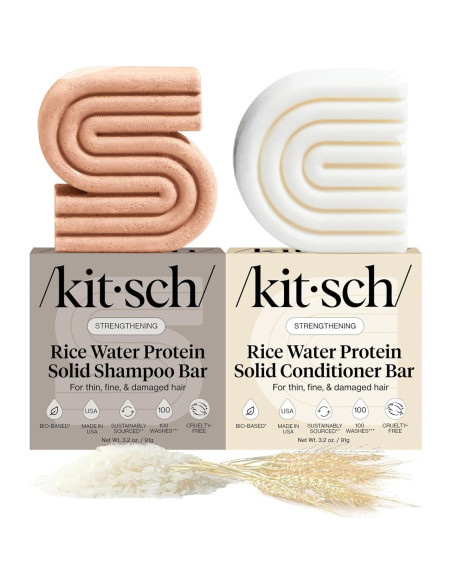 Champú y Acondicionador Sólido Kitsch Rice Water - 2 Piezas