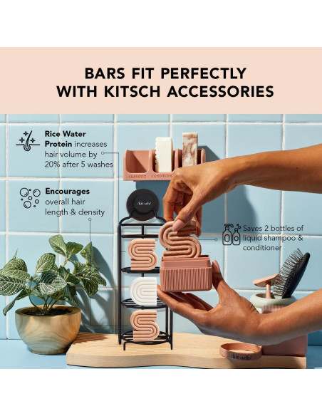Champú y Acondicionador Sólido Kitsch Rice Water - 2 Piezas