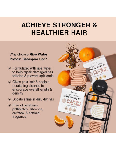 Champú y Acondicionador Sólido Kitsch Rice Water - 2 Piezas