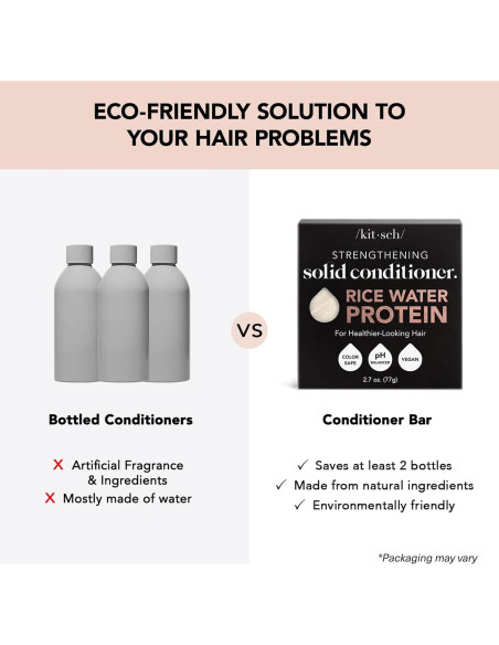Champú y Acondicionador Sólido Kitsch Rice Water - 2 Piezas