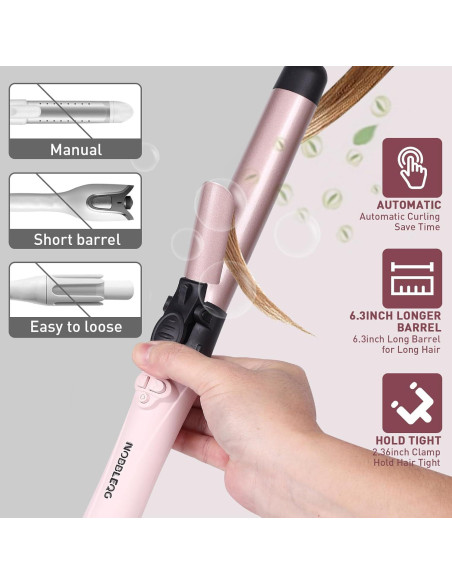 Rizador Automático de Cabello NOBBLEQG 5 Temperaturas 360