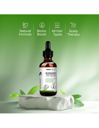 Aceite para el cabello Ferrygrow 60 ml - Romero y Menta