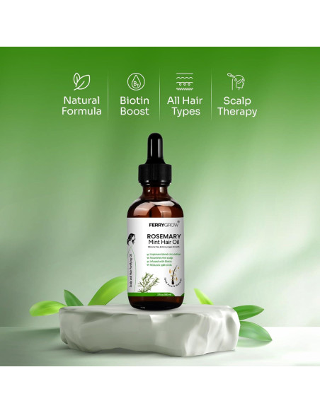 Aceite para el cabello Ferrygrow 60 ml - Romero y Menta Aceite para el cabello Ferrygrow 60 ml - Romero y Menta