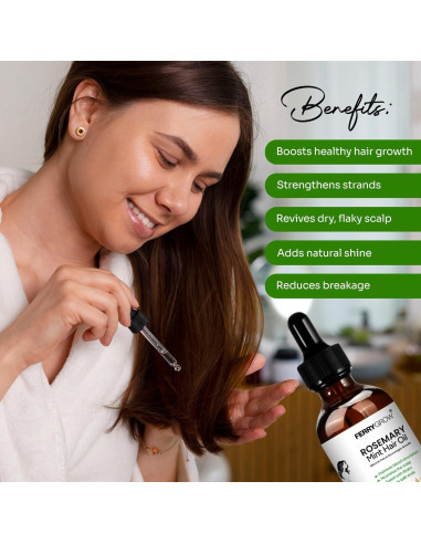 Aceite para el cabello Ferrygrow 60 ml - Romero y Menta