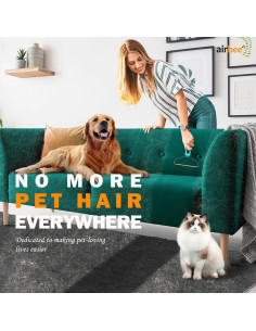 Removedor de Pelo de Mascota Airbee Verde - Limpieza Profunda 2