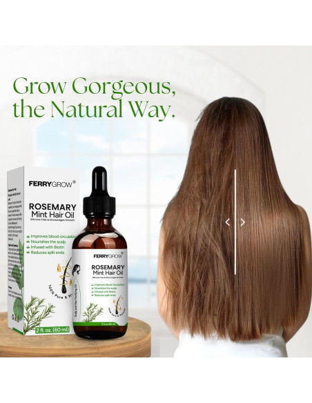 Aceite para el cabello Ferrygrow 60 ml - Romero y Menta Aceite para el cabello Ferrygrow 60 ml - Romero y Menta