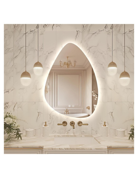 Espejo de Baño LED Irregular Niccy 71.1x50.8cm Anti-vaho