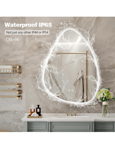 Espejo de Baño LED Irregular Niccy 71.1x50.8cm Anti-vaho