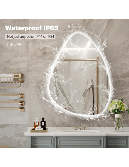 Espejo de Baño LED Irregular Niccy 71.1x50.8cm Anti-vaho