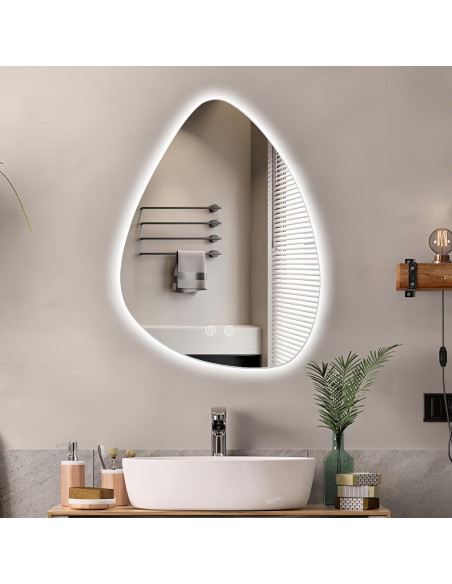 Espejo de Baño LED Irregular Niccy 71.1x50.8cm Anti-vaho