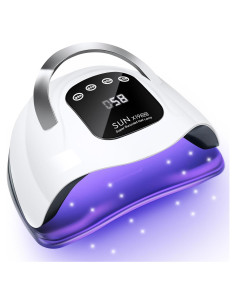 Lámpara UV LED 320W Wisdompark para Uñas en Gel - Negro