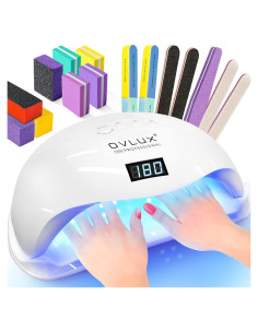 Lámpara UV LED OVLUX 180W con Adaptador - Secador de Uñas Profesional