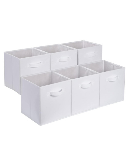 Cajas de Almacenamiento Amazon Basics 6 Piezas Tela Plegable