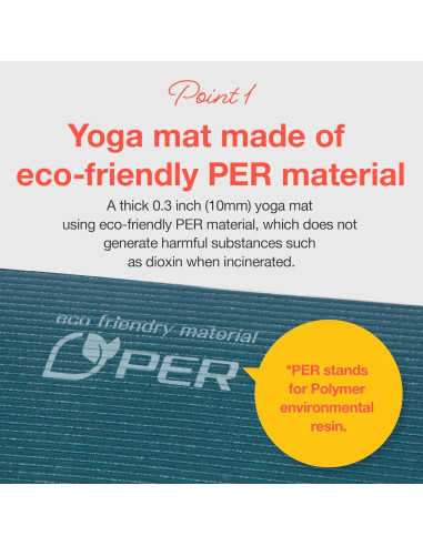 Esterilla de Yoga Primasole 10 mm Antideslizante Verde y Negro