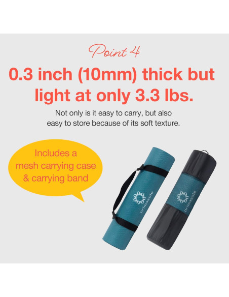 Esterilla de Yoga Primasole 10 mm Antideslizante Verde y Negro