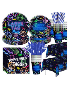 Decoraciones de Fiesta Laser Tag Xenorik para 24 Invitados