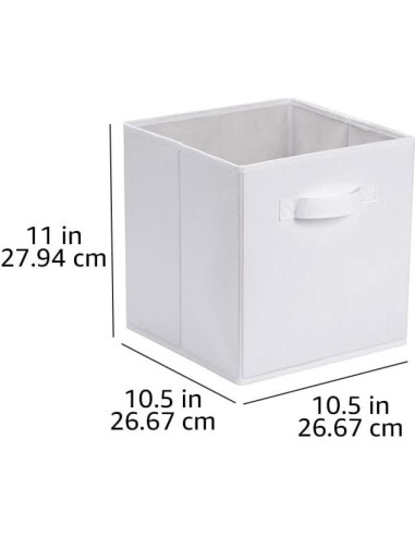 Cajas de Almacenamiento Amazon Basics 6 Piezas Tela Plegable