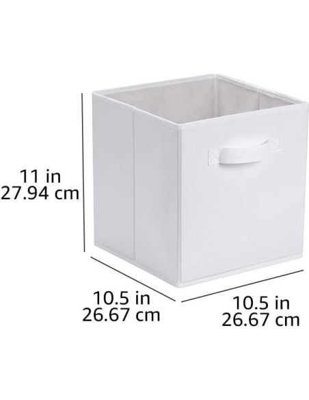 Cajas de Almacenamiento Amazon Basics 6 Piezas Tela Plegable